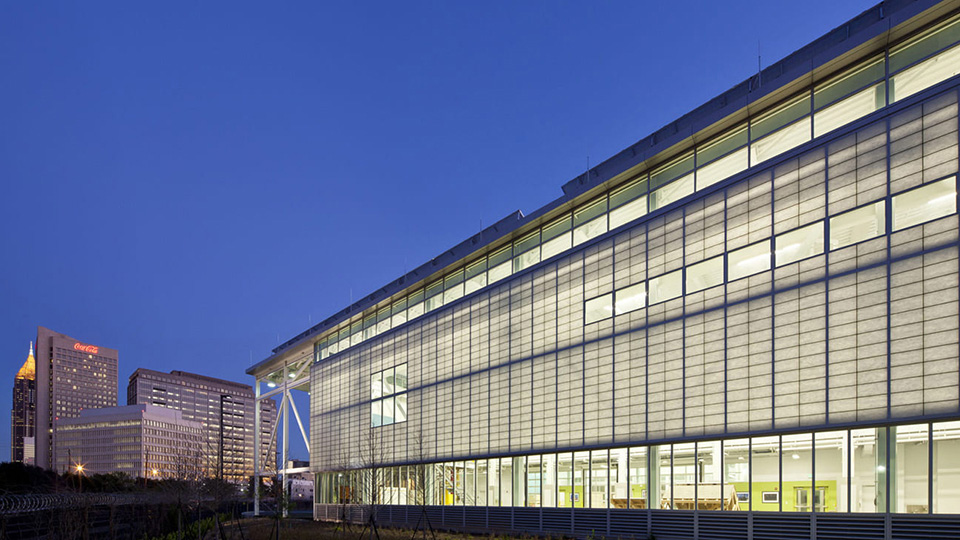 Strategic Energy Institute building at night